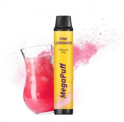 Picture of MegaPuff 3000 Pink Lemonade 0mg