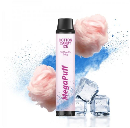 Picture of MegaPuff 3000 Cotton Candy Ice 0mg