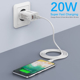 Obrázok z USB & USB Type-C 20W 5V  QC 3.0 intelligens gyorstöltő fekete