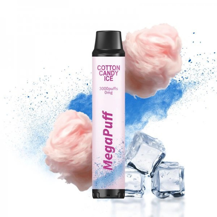  Зображення MegaPuff 3000 Cotton Candy Ice 0mg 